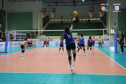 ประมวลภาพ วอลเลย์บอล แชมป์กีฬา 7HD 2025 : กีฬาจังหวัดอ่างทอง 0-3 เทพมงคลรังษี