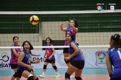 ประมวลภาพ วอลเลย์บอล แชมป์กีฬา 7HD 2025 : กีฬาจังหวัดอ่างทอง 0-3 เทพมงคลรังษี