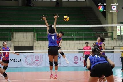 ประมวลภาพ วอลเลย์บอล แชมป์กีฬา 7HD 2025 : กีฬาจังหวัดอ่างทอง 0-3 เทพมงคลรังษี