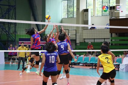 ประมวลภาพ วอลเลย์บอล แชมป์กีฬา 7HD 2025 : กีฬาจังหวัดอ่างทอง 0-3 เทพมงคลรังษี