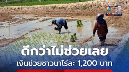 ชาวนาเห็นด้วยรัฐสนับสนุนเงินไร่ละ 1,200 บาท ยังดีกว่าไม่ช่วยเลย