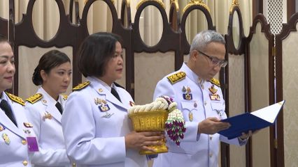 สมเด็จพระกนิษฐาธิราชเจ้า กรมสมเด็จพระเทพรัตนราชสุดา ฯ สยามบรมราชกุมารี พระราชทานพระราชวโรกาสให้ คณะบุคคล เฝ้าทูลละอองพระบาท