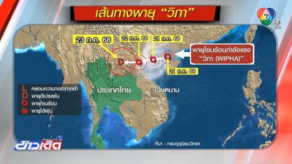 พายุ วิภา ขึ้นฝั่ง จ.น่าน รับมือด่านแรก