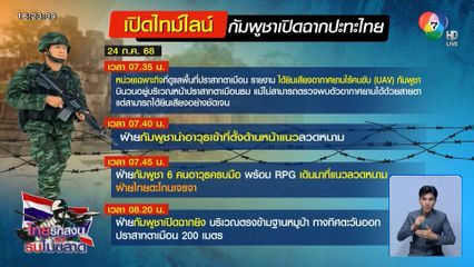 สรุปสถานการณ์ กัมพูชา เปิดฉากยิง ไทย