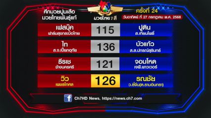 มวยเด็ด วิกหมอชิต : โปรแกรมวันอาทิตย์ที่ 27 กรกฎาคม 2568