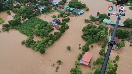 สุโขทัย น้ำยมทะลักซัดบ้านพังไหลไปตามน้ำ