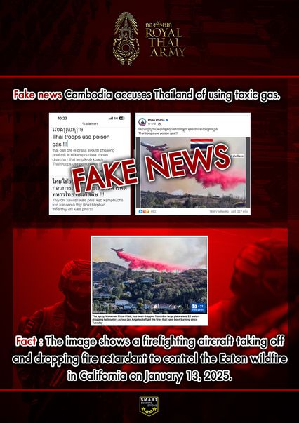 กัมพูชากล่าวหาไทยใช้แก๊สพิษ