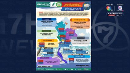 เมฆฝนปกคลุมภาคภาคเหนือ และอีสาน