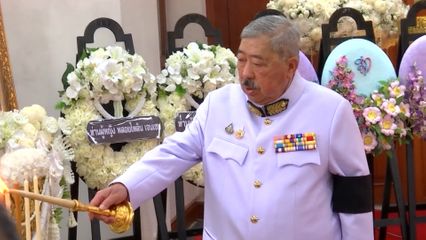 หม่อมเจ้าฑิฆัมพร ยุคล เสด็จแทนพระองค์ไปในการบำเพ็ญพระราชกุศล 50 วัน พระราชทานศพ ท่านผู้หญิงพันธุ์สวลี กิติยากร