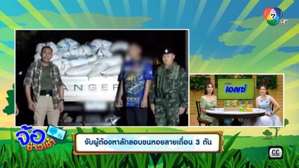 จับผู้ต้องหาลักลอบขนหอยลายเถื่อน 3 ตัน