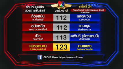มวยเด็ด วิกหมอชิต : โปรแกรมวันอาทิตย์ที่ 3 สิงหาคม 2568