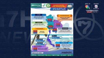 กทม. ปริมณฑล ฝนฟ้าคะนอง  20% ของพื้นที่