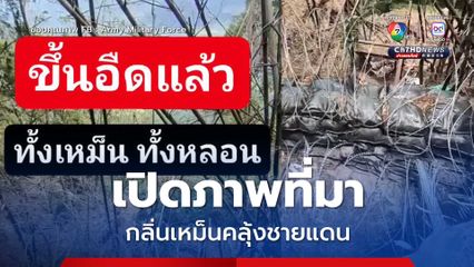 เปิดภาพที่มาของกลิ่นเหม็นคละคลุ้งบริเวณแนวชายแดน