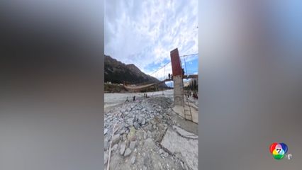 สายเคเบิลสะพานแขวนขาด ตาย 5 คน ในจีน