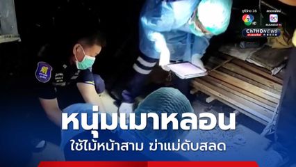 หนุ่มเมาหลอน ใช้ไม้หน้าสามทุบฆ่าแม่บังเกิดเกล้าเสียชีวิตสลด ลั่น เทวาสั่งให้ฆ่า