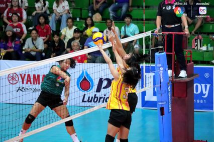 ประมวลภาพ วอลเลย์บอล แชมป์กีฬา 7HD 2025 : กีฬาจังหวัดอ่างทอง 2-3 เทพมงคลรังษี