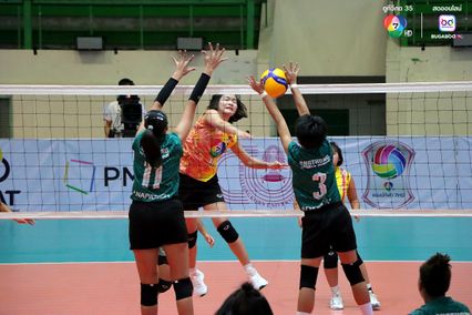 ประมวลภาพ วอลเลย์บอล แชมป์กีฬา 7HD 2025 : กีฬาจังหวัดอ่างทอง 2-3 เทพมงคลรังษี