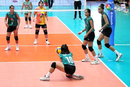 ประมวลภาพ วอลเลย์บอล แชมป์กีฬา 7HD 2025 : กีฬาจังหวัดอ่างทอง 2-3 เทพมงคลรังษี