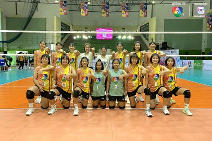 ประมวลภาพ วอลเลย์บอล แชมป์กีฬา 7HD 2025 : กีฬาจังหวัดอ่างทอง 2-3 เทพมงคลรังษี