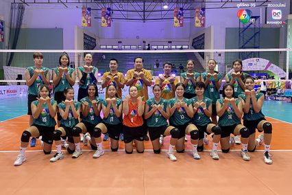 ประมวลภาพ วอลเลย์บอล แชมป์กีฬา 7HD 2025 : กีฬาจังหวัดอ่างทอง 2-3 เทพมงคลรังษี