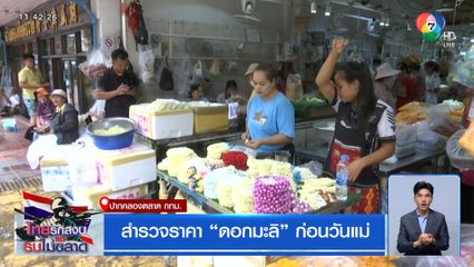 สำรวจราคา ดอกมะลิ ก่อนวันแม่