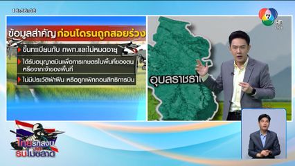 โดรนเกษตร บินได้ เงื่อนไขเข้ม !