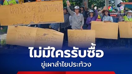 ชาวสวนลำไย ประท้วง! ขู่เผาลำไยทิ้ง หลังไม่มีใครรับซื้อ
