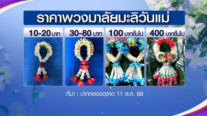 ปีนี้คนกรุงซื้อมะลิวันแม่ ไม่แพง