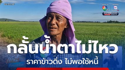 ชาวนากลั้นน้ำตาไม่ไหว เพราะราคาข้าวดิ่ง จ.พระนครศรีอยุธยา