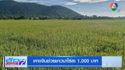 เคาะเงินช่วยชาวนาไร่ละ 1,000 บาท