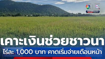 เคาะเงินช่วยชาวนาไร่ละ 1,000 บาท