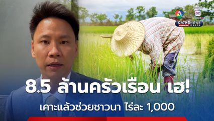 เฮ! นบข.เคาะแจกเงินช่วยข้าวนาปี-นาปรัง ไร่ละ 1,000 บาท สูงสุด 10 ไร่