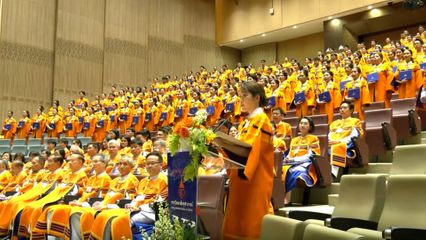 สมเด็จพระเจ้าน้องนางเธอ เจ้าฟ้าจุฬาภรณวลัยลักษณ์ อัครราชกุมารี กรมพระศรีสวางควัฒน วรขัตติยราชนารี เสด็จแทนพระองค์ไปในการพระราชทานปริญญาบัตรแก่ผู้สำเร็จการศึกษา จากราชวิทยาลัยจุฬาภรณ์ ประจำปีการศึกษา 2567