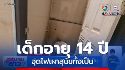 เด็กอายุ 14 ปี จุดไฟเผาสุนัขทั้งเป็น