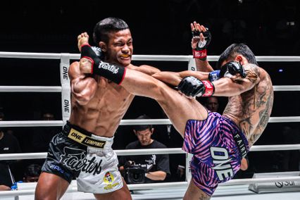 ONE ลุมพินี : ยอดเหล็กเพชร อ.อัจฉริยะ บดชนะ ป้อมเพชร พานทองยิม ศึก ONE ลุมพินี 120