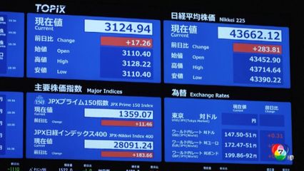 ดัชนีหุ้นนิกเกอิ พุ่งทำสถิติใหม่อีกแล้ว