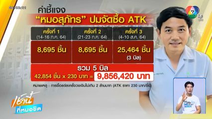 ย้อนคำชี้แจง นพ.สุภัทร ปมจัดซื้อ ATK