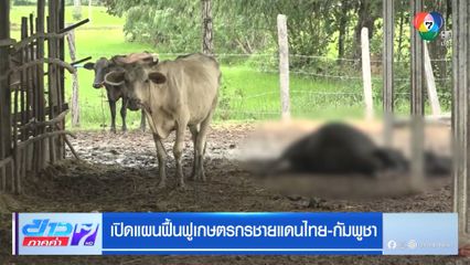 เปิดแผนฟื้นฟูเกษตรกรชายแดนไทย-กัมพูชา