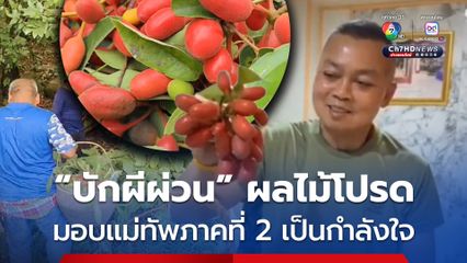 ชาวโคราชมอบผลไม้ป่า “บักผีผ่วน”  เป็นกำลังใจแม่ทัพภาคที่ 2  แม่ทัพเชิญชวนคนไทยช่วยกันอนุรักษ์ผลไม้ไทยโบราณ