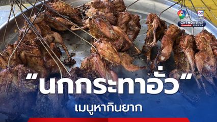 เมนูหากินยาก นกกระทาอั่ว หรือนกกระทายัดไส้สมุนไพร อบโอ่ง เมนูยอดฮิตขายดี