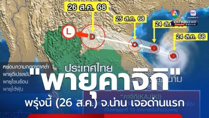 พายุคาจิกิ ขึ้นฝั่งเวียดนาม บ่ายวันนี้