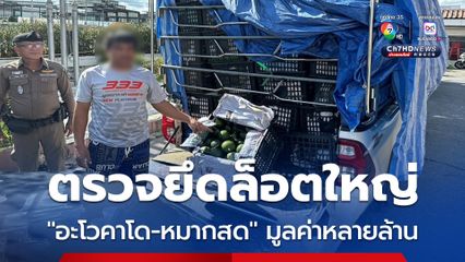 ตรวจยึด อะโวคาโด หมากสด ล็อตใหญ่ มูลค่าหลายล้าน ตอกย้ำ ไม่ผ่อนปรนพวกทำผิด กฎหมายเพื่อปกป้องเกษตรกรไทย