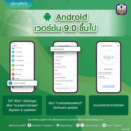 ธ.ก.ส.แจ้งผู้ใช้แอปฯ วิธีอัปเดต ก่อนใช้งานไม่ได้ 6 ก.ย.68
