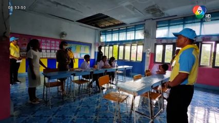 แรงสะเทือนของปืนใหญ่ ทำฝ้าเพดานโรงเรียนพัง