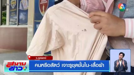 คนหรือสัตว์ เจาะรูชุดชั้นใน-เสื้อผ้า