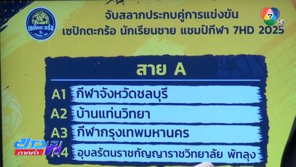 จับสลากแบ่งสาย เซปักตะกร้อนักเรียนชาย แชมป์กีฬา 7HD