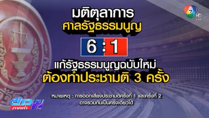 ศาล รธน. มีมติทำประชามติ 3 ครั้ง