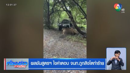 ผลชันสูตรฯ ไขคำตอบ จนท.ถูกสิงโตทำร้าย