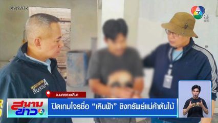 ปิดเกมโจรชื่อ เหินฟ้า ชิงทรัพย์แม่ค้าต้นไม้