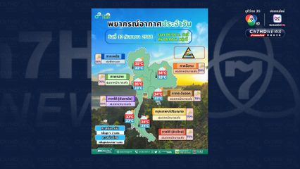 กรุงเทพฯและปริมณฑล ฝนฟ้าคะนอง 70% ของพื้นที่ และมีหนักบางแห่ง